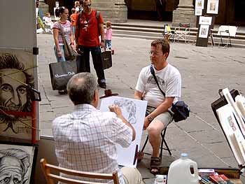 Karikatuurtekenen in Florence